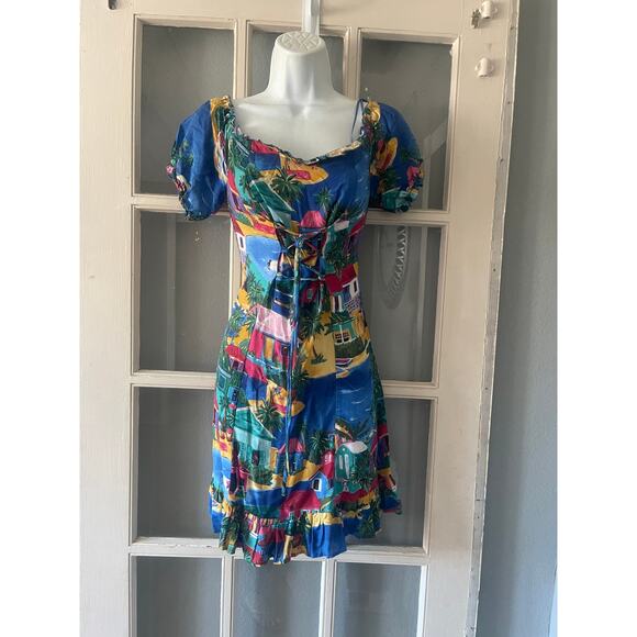 Zara Multi Color Mini‎ Dress - Picture 7 of 10